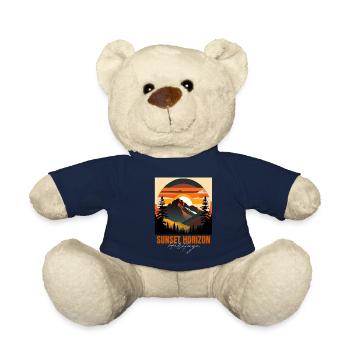 Sunset horizon heritage - Teddy Bear - french navy - Front