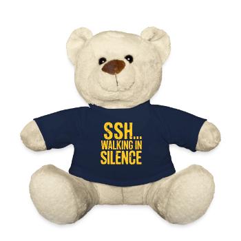 SSH... Walk In Silence - Tendance de la marche silencieuse - Nounours - bleu marine - Devant