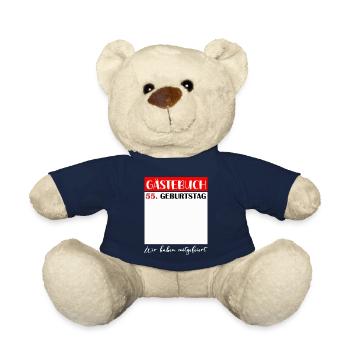 55e anniversaire femmes 55 ans hommes cadeau - Nounours - bleu marine - Devant