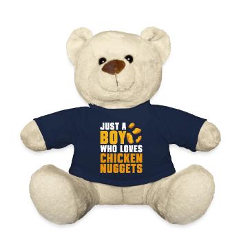 Chicken Nugget Liebhaber Chicken Nuggets - Teddy - French Navy - Vorne