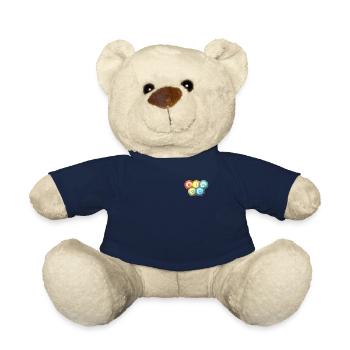 Bingo Logo Emblem Caller Daubers Professional - Teddy Bear - french navy - Front