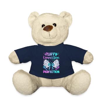 Cotton Candy Fluffy Connection Perfection - Teddy Bear - french navy - Front