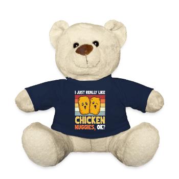 Chicken Nugget Liebhaber Chicken Nuggets - Teddy - French Navy - Vorne