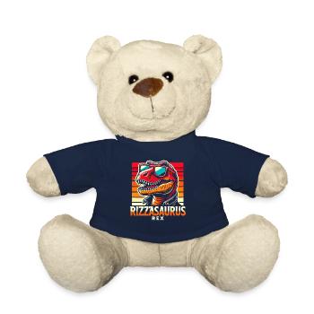 Rizzler Kultur Mit Dinosaurier Kunst Und T-Rex - Teddy - French Navy - Vorne