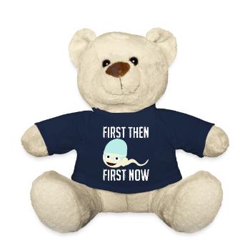 Triathlon Swimmer Swimming Sperm - Teddy Bear - french navy - Front