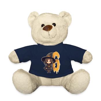 Witch Birthday Costume – Six Years - Teddy Bear - french navy - Front