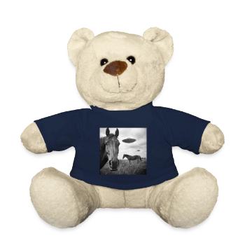 Horse Selfie with UFO Weird 50s Photo 3 - Teddy - French Navy - Vorne