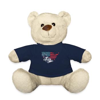 USA Flagge Amerika Landschaftsgärtner - Teddy - French Navy - Vorne