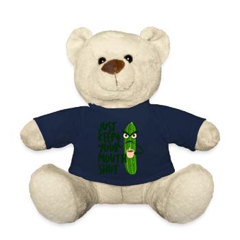 Grumpy Cucumber Middle Finger Coffee - Teddy - French Navy - Vorne