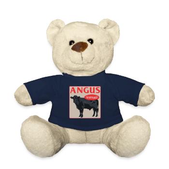 Vache Aberdeen Angus Cadeau de vache Aberdeen - Nounours - bleu marine - Devant