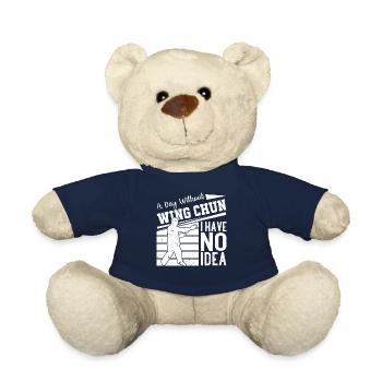 A day without Wing Chun I have no idea - Wing Chun - Teddy Bear - french navy - Front