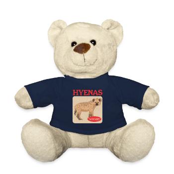 Hyène tachetée Hyène Hyène Cadeau - Nounours - bleu marine - Devant