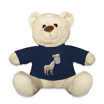 Wolf Reaching Sheep In Your Fake Pocket Funny - Teddy Bear - french navy - Front