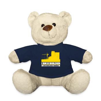 Builder Construction Site - Teddy Bear - french navy - Front
