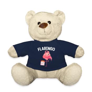 Flamant rose Bingo Bingo drôle Jeu Rose Flamant rose - Nounours - bleu marine - Devant