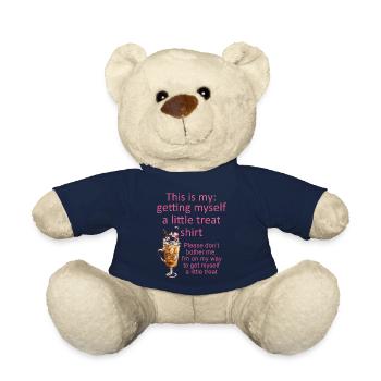 Cremiges Eisbecher-Dessert stört mich nicht - Teddy - French Navy - Vorne