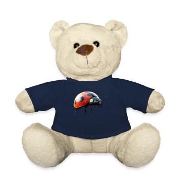 Ladybug Ladybug Insects Colorful Cute Ladybugs - Teddy Bear - french navy - Front