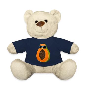 Exotic Fruit Vitamins Cool Papaya - Teddy Bear - french navy - Front