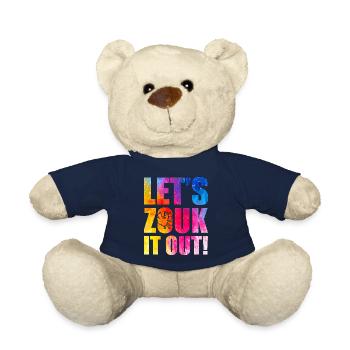Witziger Zouk Tänzer Spruch - Teddy - French Navy - Vorne