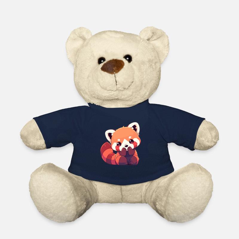 Panda roux Petits pandas Petit panda roux - Nounours - bleu marine