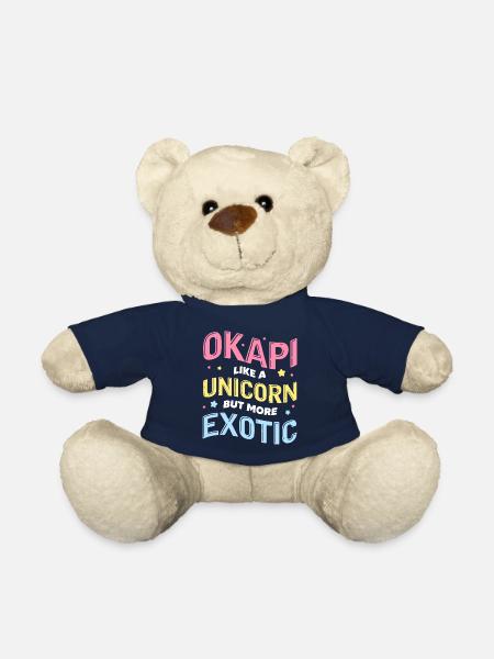 L’okapi comme une licorne mais un design plus exotique - Nounours - bleu marine