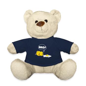 Funny chick and eggs - Teddy Bear - french navy - Front