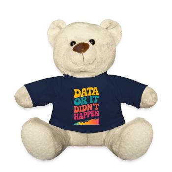 Data Analyst Data Scientist Data Engineer Data Or - Teddy Bear - french navy - Front