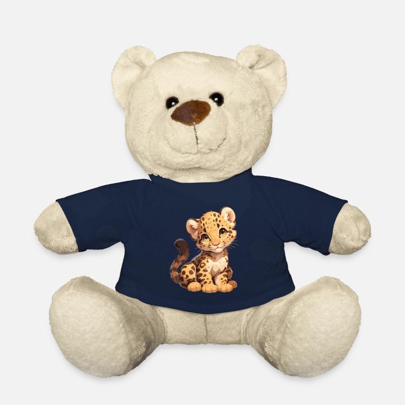 Léopard léopard - Nounours - bleu marine