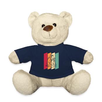 Skiing Après Ski Skiing Ninja - Teddy Bear - french navy - Front