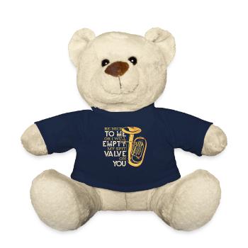 Be Nice Or I'll Empty My Spit Valve On You Player - Teddy Bear - french navy - Front