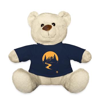 Naturkulisse mit Bäumen, Fluss und Bergen - Teddy - French Navy - Vorne