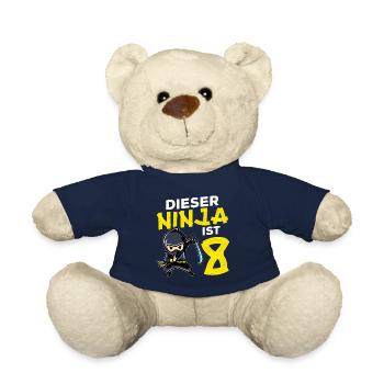 Dieser Ninja Ist 8 Geburtstag Geschenk Party Japan - Teddy - French Navy - Vorne