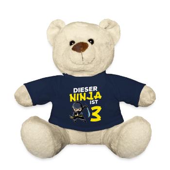 Dieser Ninja Ist 3 Geburtstag Geschenk Party Japan - Teddy - French Navy - Vorne