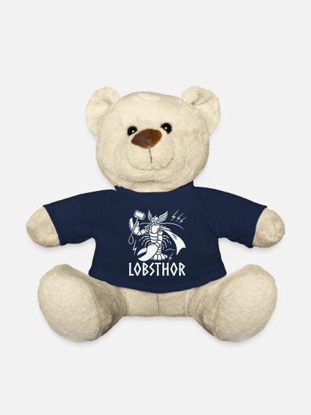 Lobster lobsthor funny viking sea fish valhalla - Teddy Bear - french navy