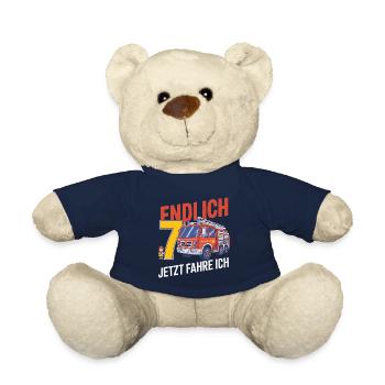 Endlich 7 Jetzt Fahre Ich Feuerwehr - Teddy - French Navy - Vorne