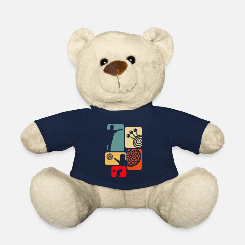 Dart Geschenk Dartboard Dartspieler Bullseye - Teddy - French Navy