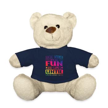 Social worker fun until someone loses the pen - Teddy Bear - french navy - Front