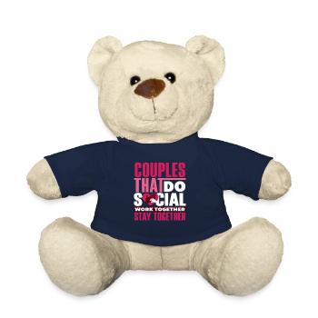 Paare Die Zusammen Soziale Arbeit Machen Bleiben - Teddy - French Navy - Vorne