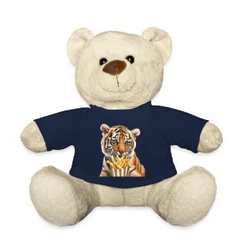 Tiger - Teddy Bear - french navy - Front
