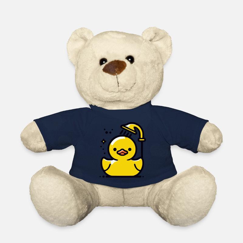 Quietschente gelbe Ente Dusche - Teddy - French Navy