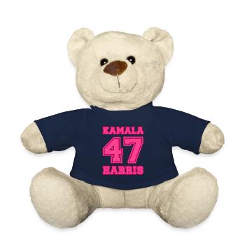 Kamala Harris, 47th President of the USA - Teddy Bear - french navy - Front