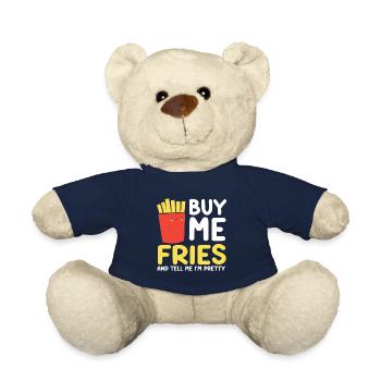 French Fries Food Pun Potato - Teddy - French Navy - Vorne