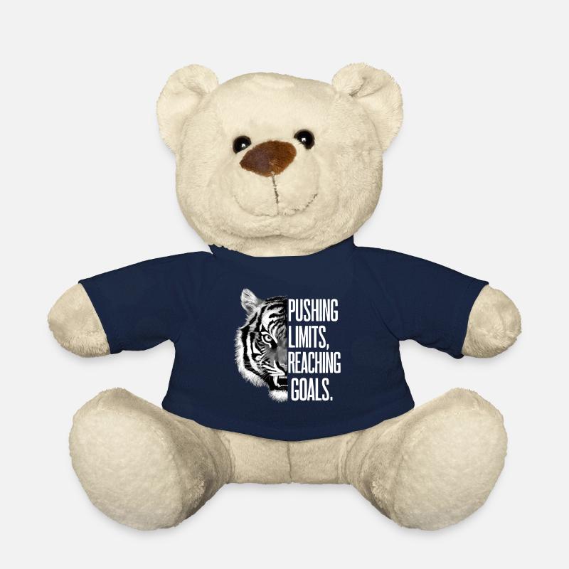 Repousser les limites Atteindre des objectifs Tigre motivant - Nounours - bleu marine