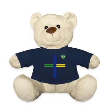 Brazil Brazil shirt Brazilian Rio de Janeirao - Teddy Bear - french navy - Front