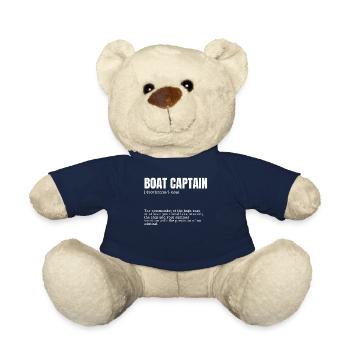 Boat Captain Definition Commander of High Seas - Teddy Bear - french navy - Front