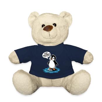 Bleib Geerdet Schwebe Herum Pinguin Illustration - Teddy - French Navy - Vorne