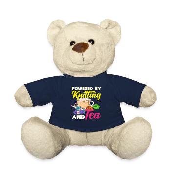 Gestricktes Leben Mit Tee Und Wolle - Teddy - French Navy - Vorne