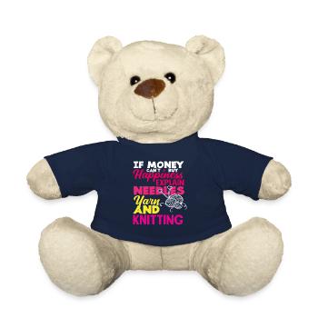 Wolle Nadeln Und Stricken Glücklich - Teddy - French Navy - Vorne