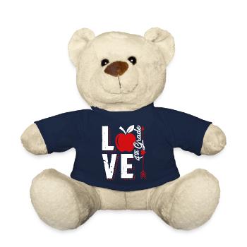 Love 4th Grade Teacher - Teddy Bear - french navy - Front
