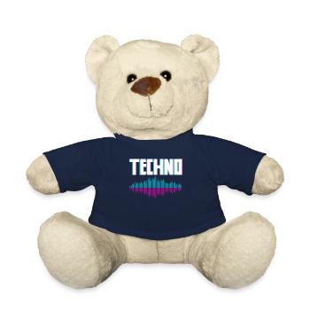 Techno Wellen Für Techno Liebhaber - Teddy - French Navy - Vorne